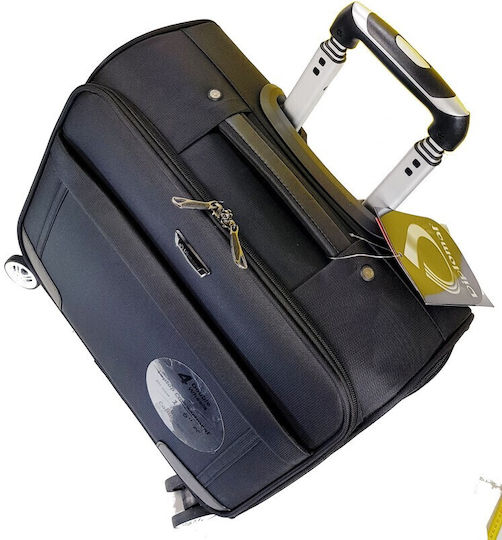 Diplomat Sack Voyage 22.5lt Black with Wheels Fabric L42xW20xH41cm