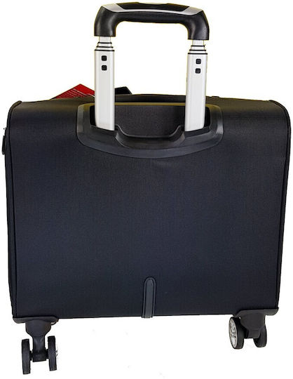 Diplomat Sack Voyage 22.5lt Black with Wheels Fabric L42xW20xH41cm