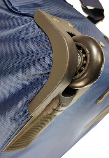 Diplomat Sack Voyage Back 46lt Navy Blue with Wheels Fabric