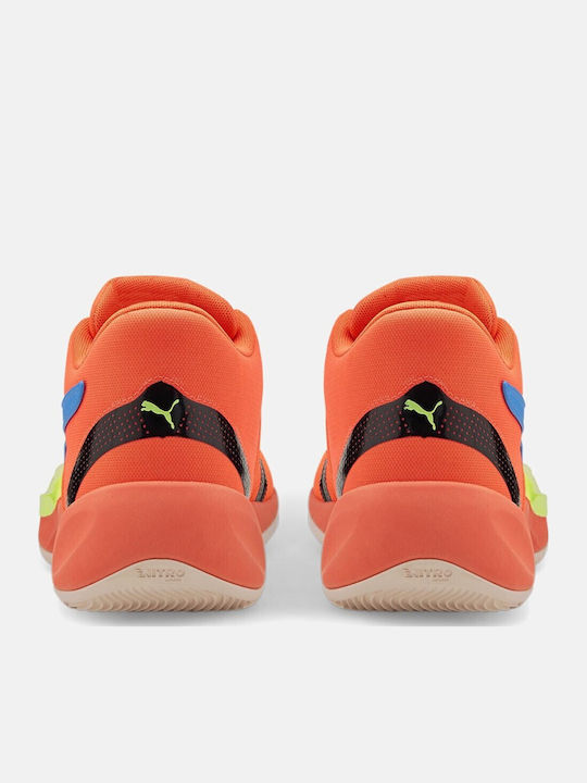 Rise Nitro Χαμηλά Μπασκετικά Παπούτσια Fiery Coral / Lime Squeeze