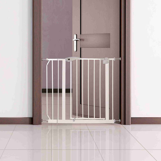 Trixie Διαχωριστικό Σκύλου 75-85x76 cm από Μέταλλο σε Λευκό Χρώμα 85 x 76 x 76εκ.