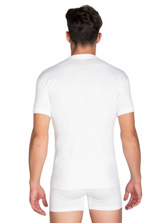 Men's Short Sleeve Undershirt White