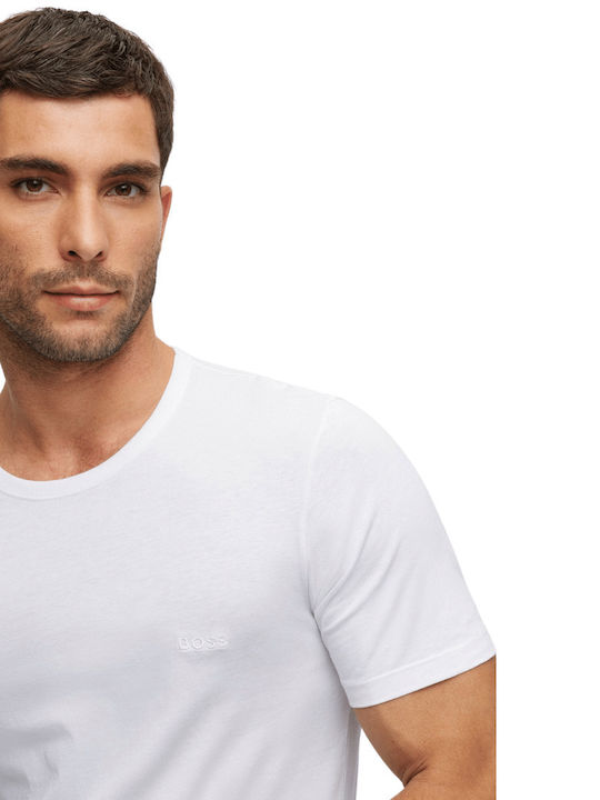Men's Short Sleeve Undershirts White 3Pack