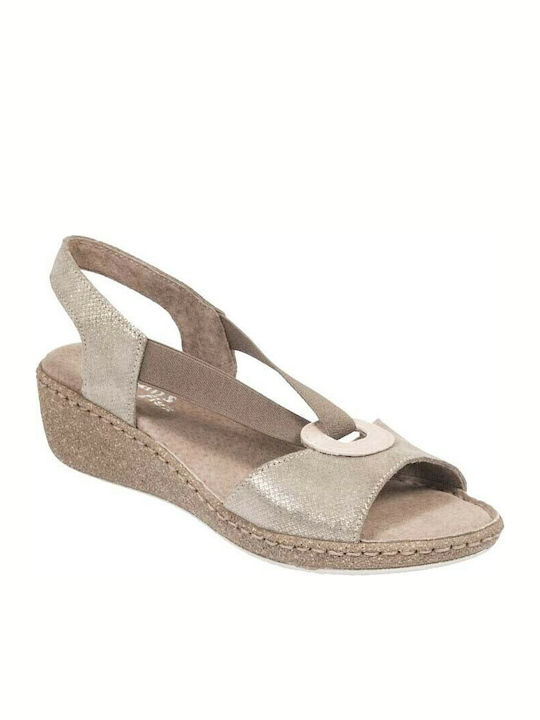 Adam's Shoes Platforme dama Bronz