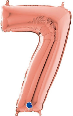 Balloon Foil Jumbo Number 7 Rose Gold 7 100cm