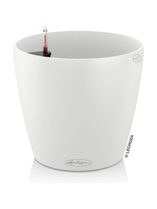 Lechuza Classico Self-watering Pot Plastic White 34.5x34.5x32.5cm.
