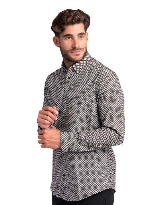 Vittorio Artist Cotton Shirt Gray