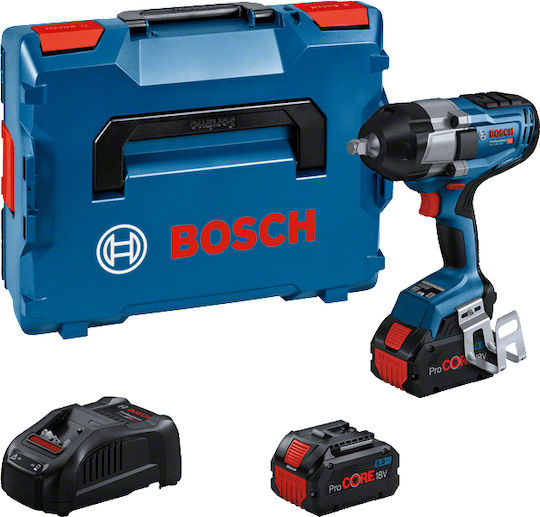 Bosch GDS 18V-1000 Brushless Μπουλονόκλειδο Μπαταρίας 18V 2x8Ah με Υποδοχή 1/2"