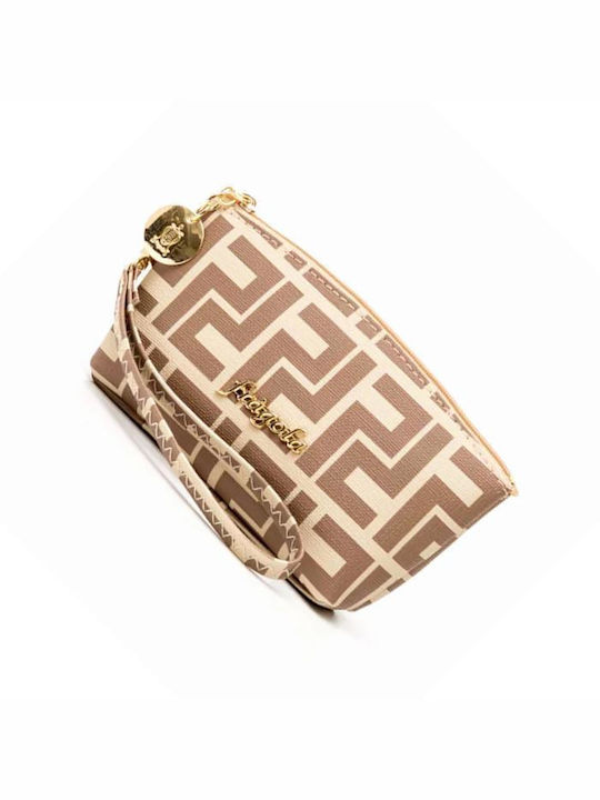 Fragola Toiletry Bag Beige Print 16cm