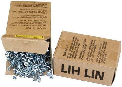 Lih Lin MDF Screw Galvanized with Diameter M3 and Length 30mm 1000pcs