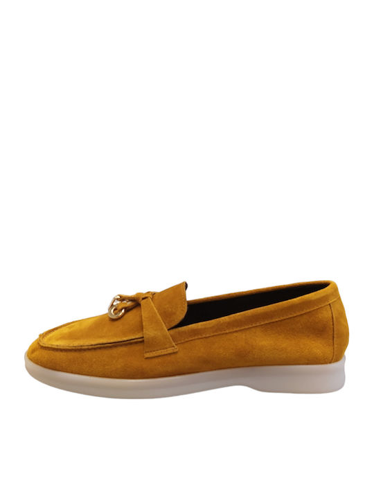 Women's Loafers in Yellow Color