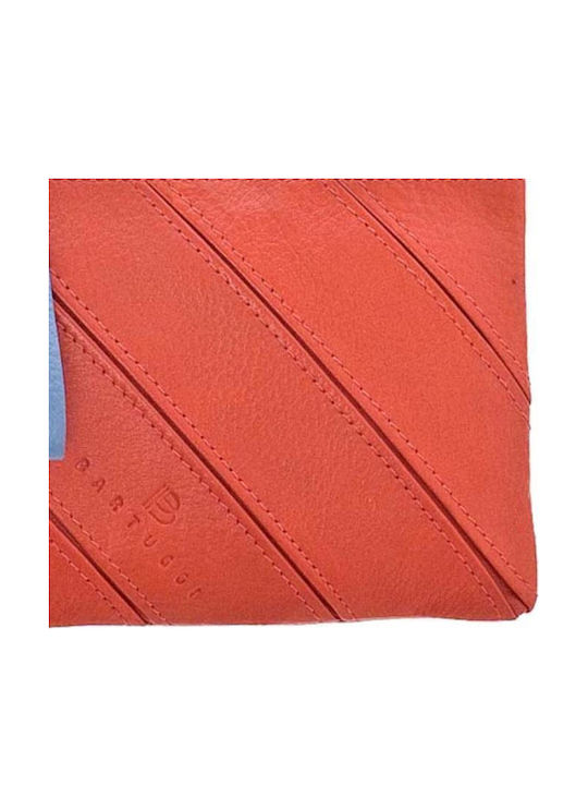 Small Leather Women's Wallet Classic Orange