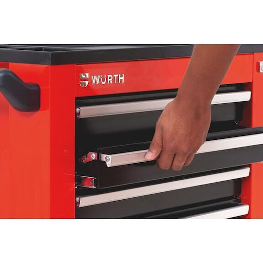 Wurth Cu roți Metal Căruță cu 7 Sertare L70xA41xÎ90.5cm