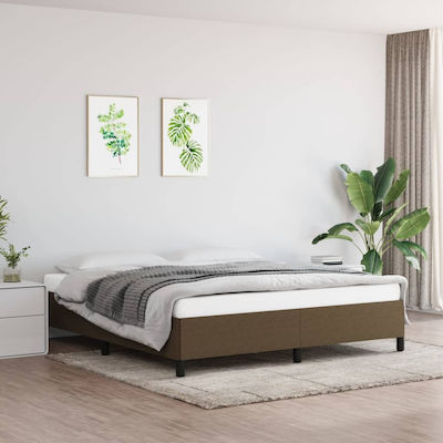 Supersize Bed Frame Σκούρο Καφέ 160x200cm