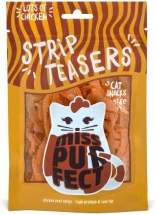 Boxby Miss Purfect Strip Teasers Katzenleckerlis mit Huhn für Junge Katzen 45g