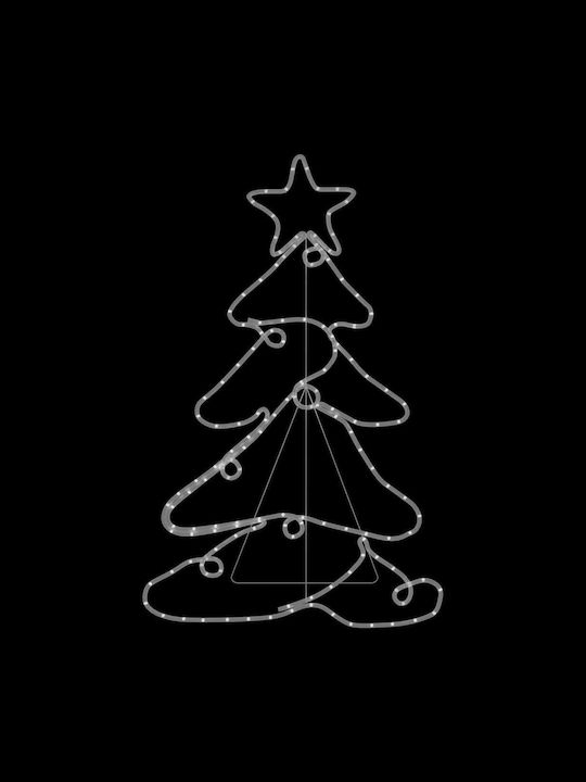 Beleuchtet Weihnachtsdekoration Baum Lichtschlauch 88cm Für den Außenbereich Elektrisch