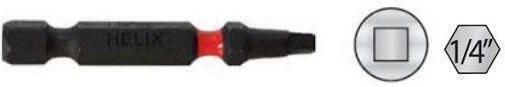 Helix Schraubendreher-Bit Quadrat Impact Torsion