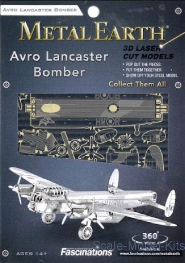 Fascinations Lancaster Bomber Metal Modeling Figure Airplane 13x8.7x2.5cm.