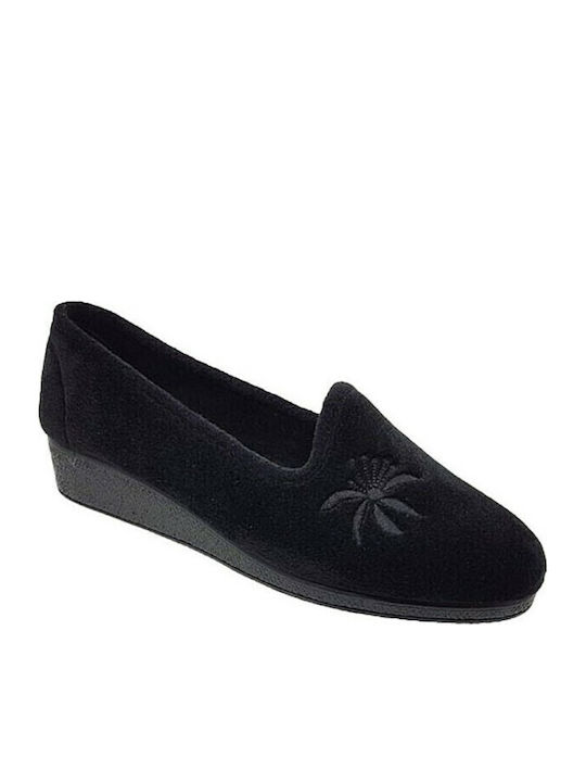 Medies 37788 Closed-Back Women's Slippers In Black Colour