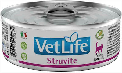 Farmina Vet Life Struvite Nasses Katzenfutter für Katze in Dose mit Huhn und Fisch 85gr 22.01.064