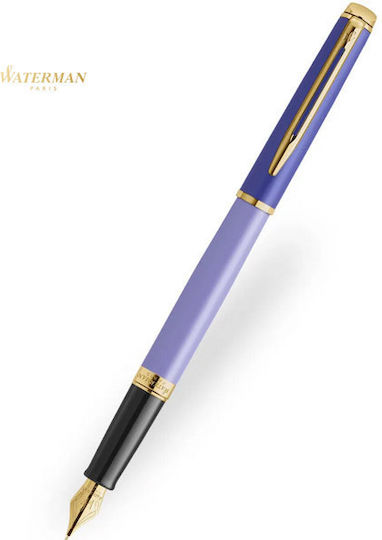 Waterman Hemisphere C.Block Писалка Medium Лилава от Месинг с Червено Мастило