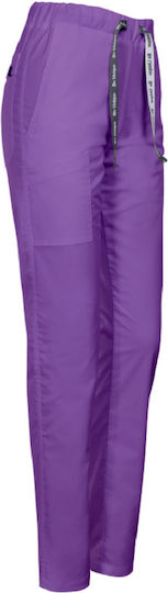 Be Unique Unisex Pantaloni medicali Violet din Bumbac și Poliester