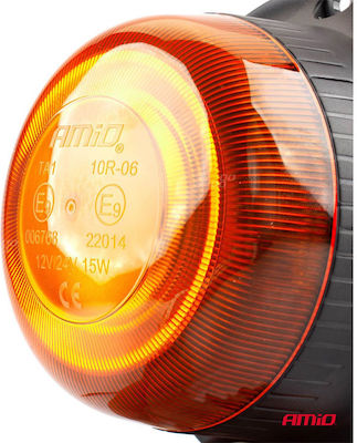 AMiO Car Beacon LED 12 / 24V with Orange Lighting