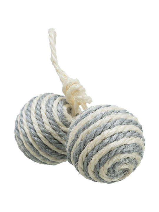 Trixie Cat Toy Ball with Catnip Rope 4.5cm