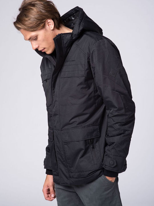 Volcano J-COLLST Men's Jacket with detachable hood - Black