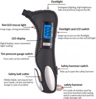 Digital Tire Pressure Gauge 150 psi