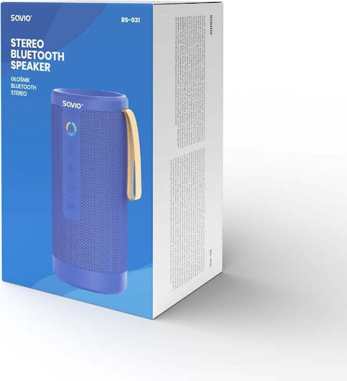 Savio BS-031 Ηχείο Bluetooth 10W με Διάρκεια Μπαταρίας έως 8.5 ώρες Μπλε