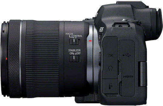 Canon EOS R6 Mark II Mirrorless Φωτογραφική Μηχανή Kit (RF 24-105mm F4-7.1 IS STM) Μαύρη