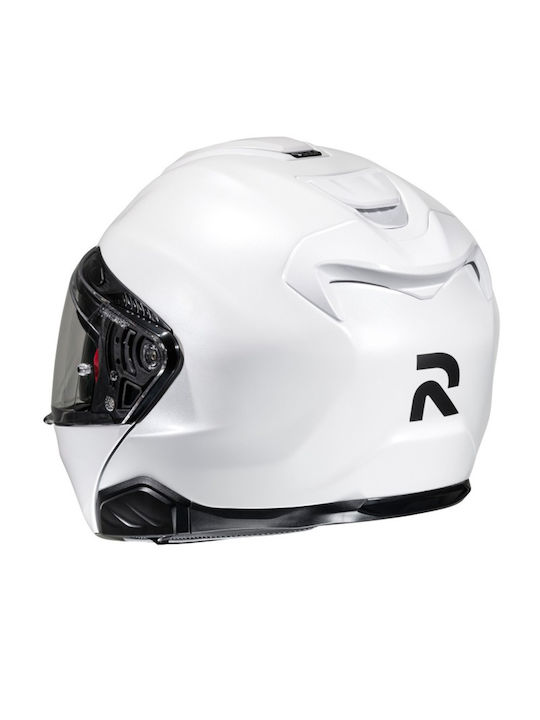 HJC Rpha 91 Pearl Weiß Motorradhelm Aufklappbar ECE 22.06 mit Sunvisor