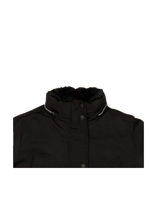 Aspen Kinderjacken & Winterjacken Parka Lang mit Kapuze Schwarz