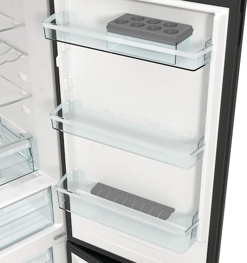Hisense Retro Fridge-Freezer 300lt Total NoFrost H194xW60xD66.1cm Black RB390N4RBD