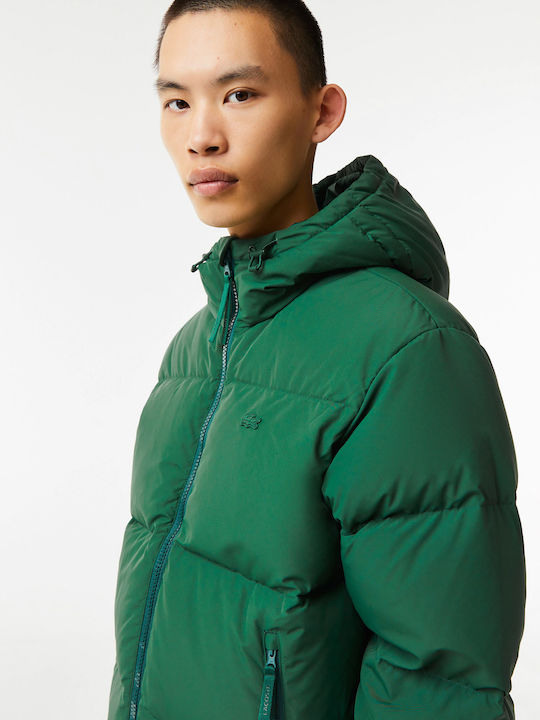 Lacoste Herren Winter Jacke Puffer Grün