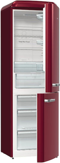 Hisense Kühlschränke Kühl-Gefrierkombination 300Es Total NoFrost H194xB60xT66.1cm. Rot RB390N4RRD