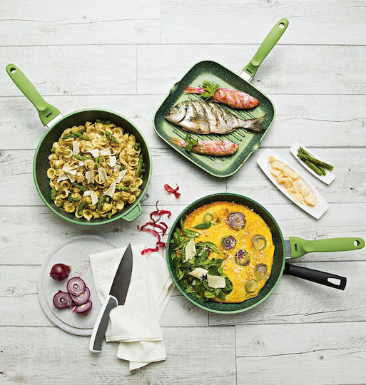 Risoli Dr.Green Pan made of Cast Aluminum with Non-Stick Coating 28cm