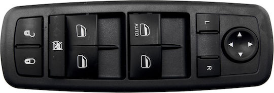 NTY Comutator geamuri auto pentru Dodge Călătorie 2009+ / Jeep Liberty 2008+ 13+8pin Negru