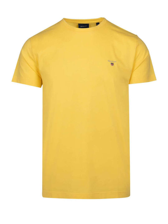 Gant The Original Herren T-Shirt Kurzarm Gelb
