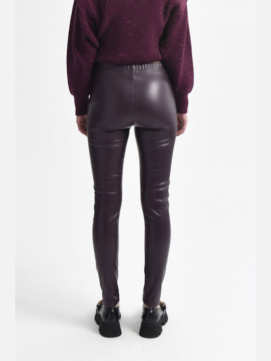 Molly Bracken Frauen Lang Leggings Plum