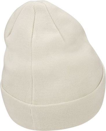 Sportswear Beanie Unisex Beanie mit Rippstrick in Ecru Farbe