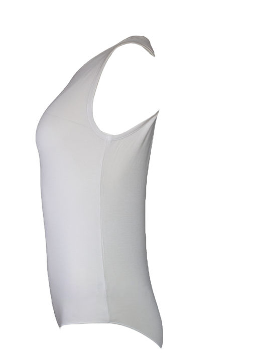 Lingerie Sleeveless Bodysuit White