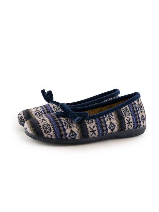 Dicas Closed-Back Women's Slippers In Blue Colour