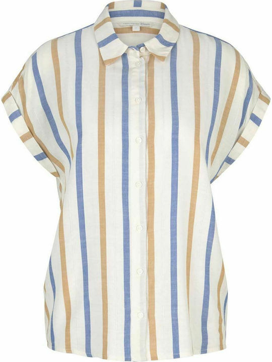 Women's Striped Short Sleeve Shirt