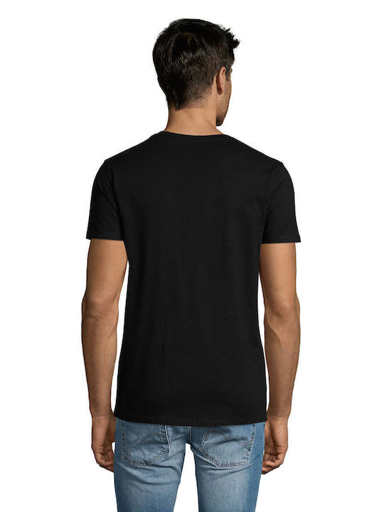 Sol's Martin Ανδρικό Διαφημιστικό T-shirt Κοντομάνικο Deep Black