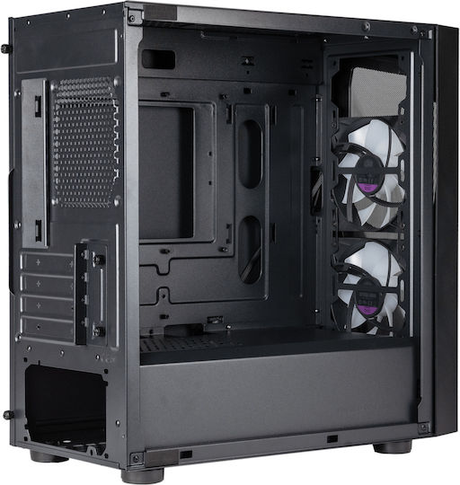 CoolerMaster CMP 320 Gaming Mini Tower Κουτί Υπολογιστή με Πλαϊνό Παράθυρο και RGB Φωτισμό Μαύρο