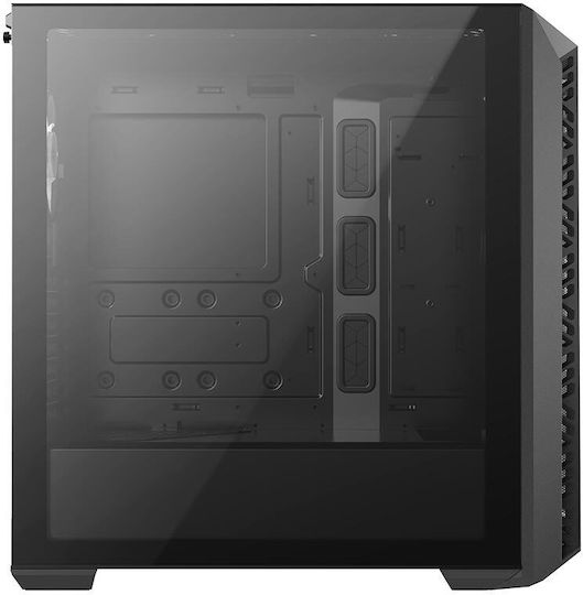CoolerMaster MasterBox MB520 Mesh Геймърско бюро Midi Tower Компютърна кутия със страничен прозорец Blackout Edition