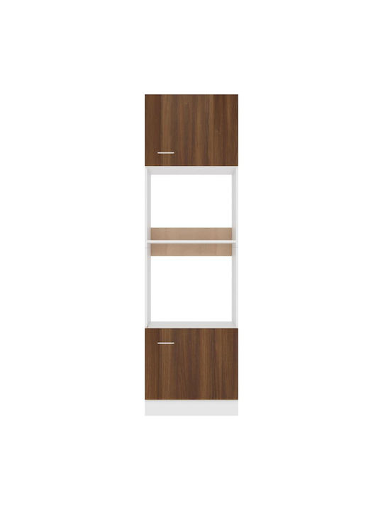Oberschrank für Ofen Boden Brown Oak 60x57x207Stück