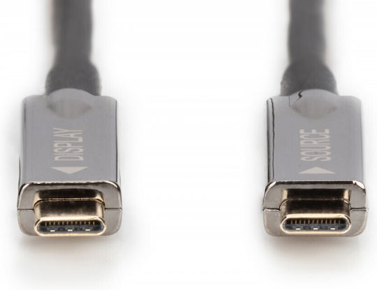 Digitus USB 3.1 Video Cable USB-C Male - USB-C Black 15m